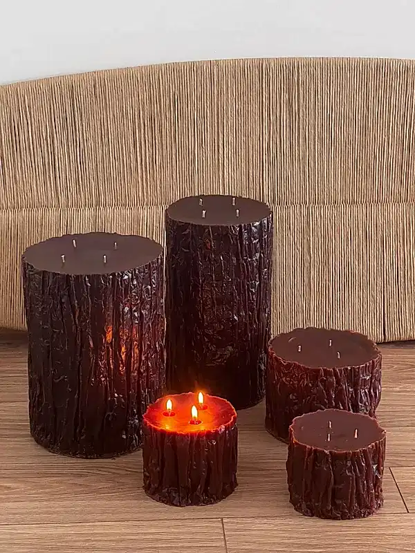 Özel Tasarım Kütük Mum