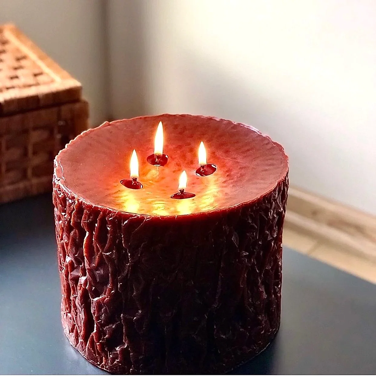 Özel Tasarım Kütük Mum - Görsel 3