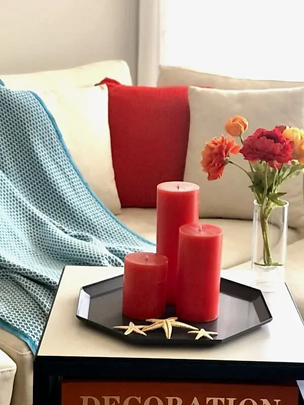 3'lü Davet Boy Turuncu Mum