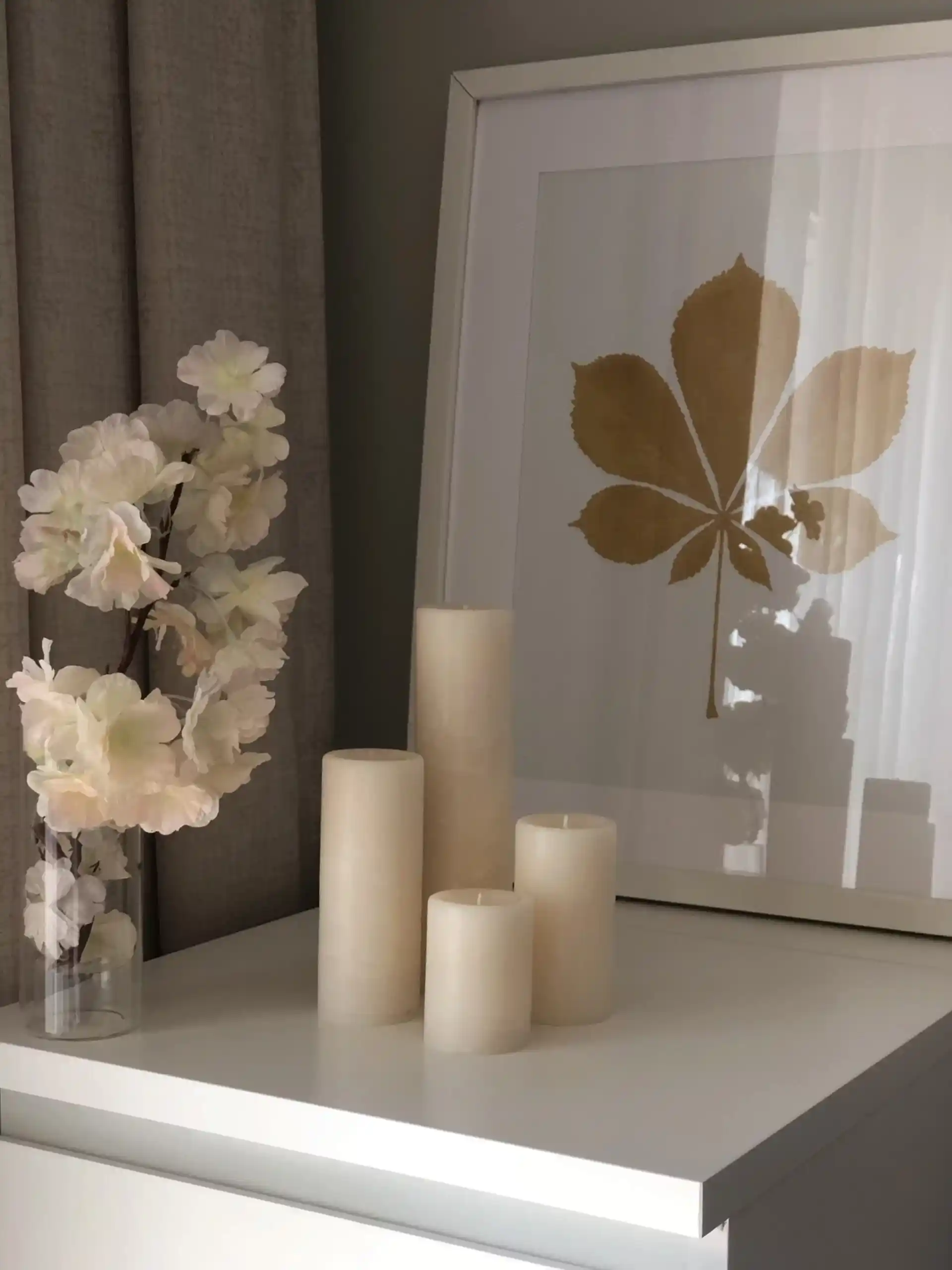 Silindir Set Kırmızı Kokulu Mum - Görsel 3