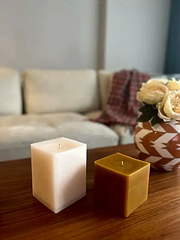 Kare Hardal Beyaz Mum