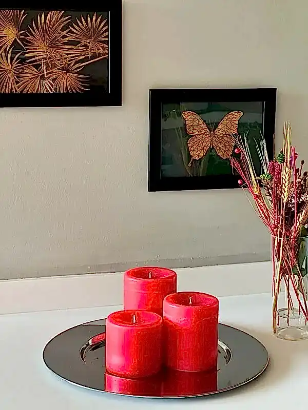 Premium Serisi Kokulu Somon Silindir Mum