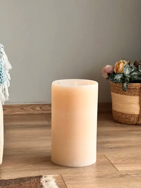Beyaz Silindir Dev Mum - Görsel 3