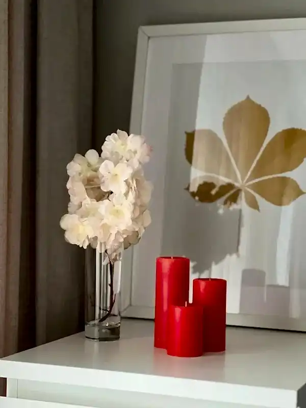 Silindir 3’lü Turuncu kokulu Set Mum