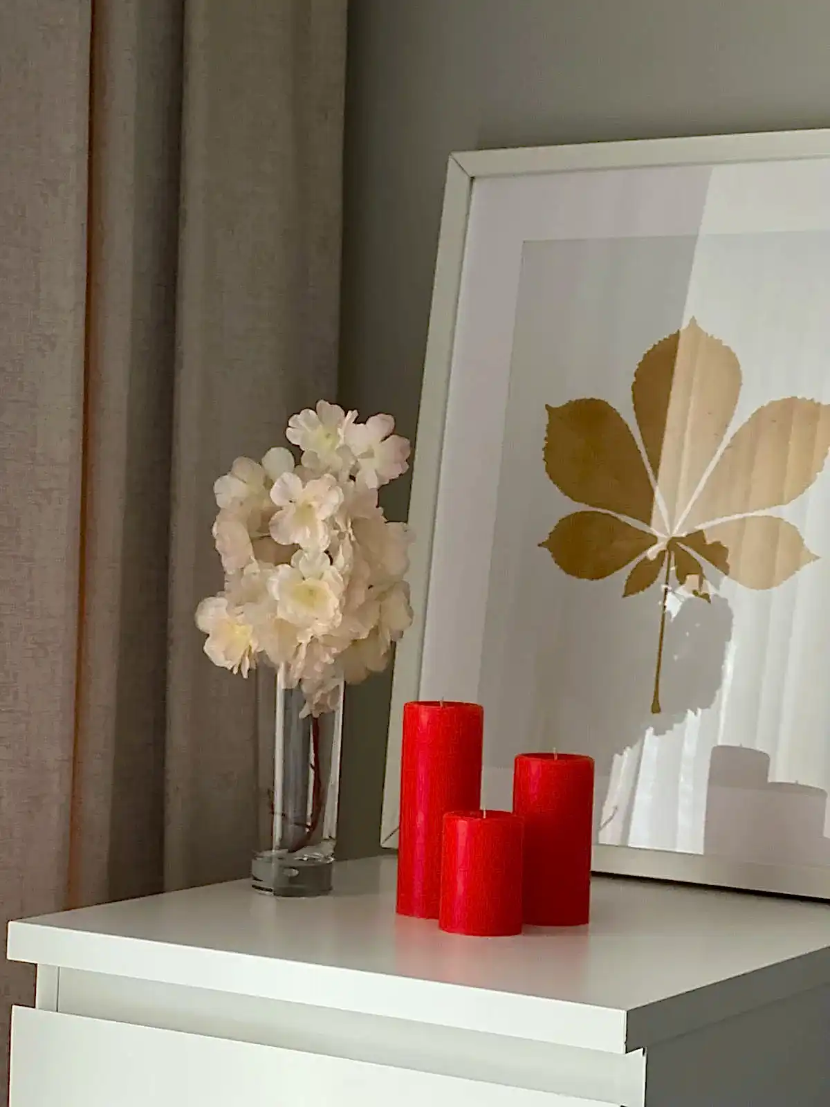 Silindir 3’lü Turuncu kokulu Set Mum - Görsel 3